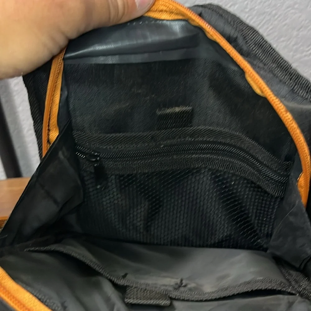 Black and Orange Men's Crossbody Bag
